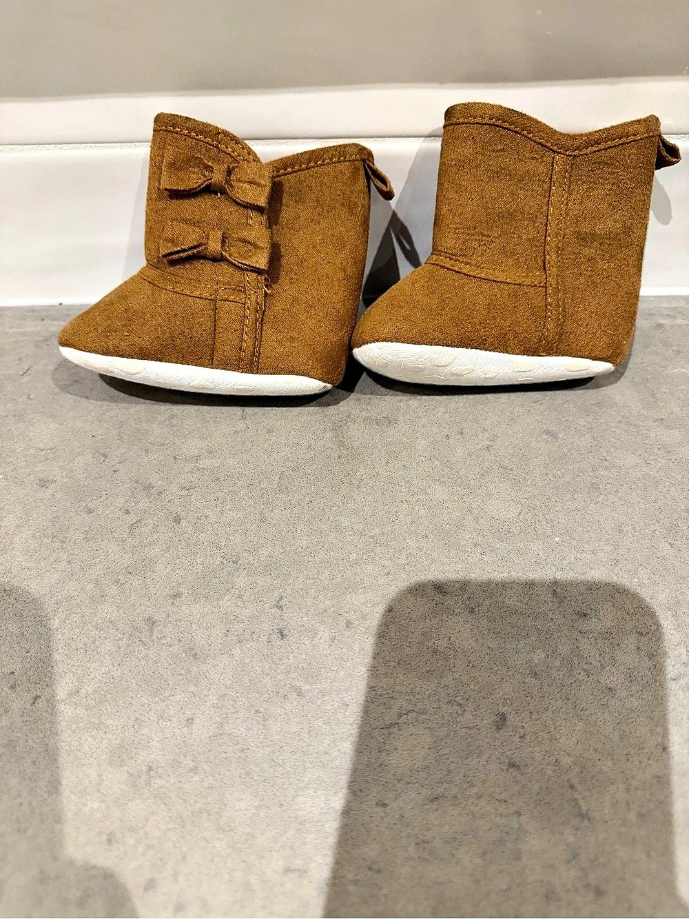 Baby Brown Booties 3-6m